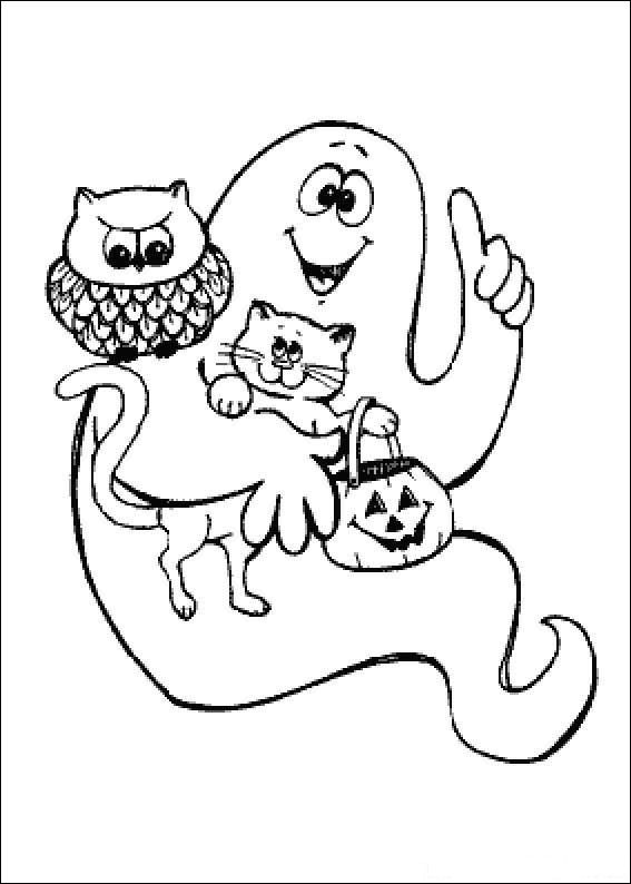 Plansa de colorat cu Halloween 150 58